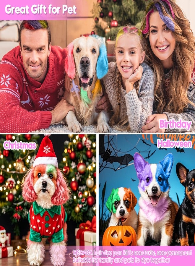 MSDADA Washable Dog Hair Dye Paint Temporary Pet Fur Markers Dog Safe Hair Color Crayons for Small to Large Boy & Girl Puppy Stuff Accessories, Funny Birthday to Cat Lovers (10 Pcs) - Image 5